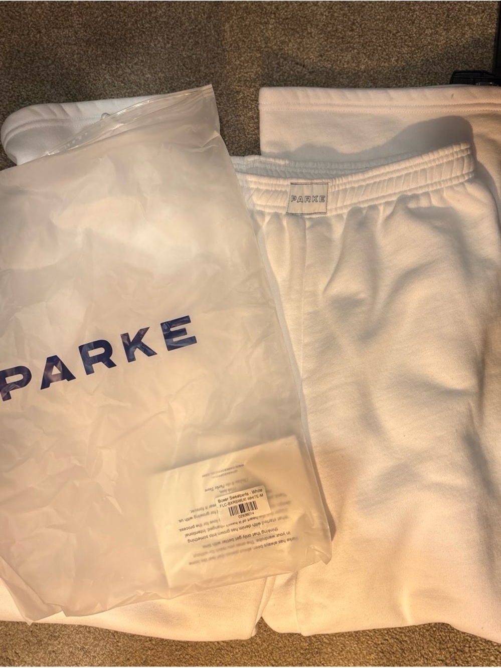 Parke White Wide-Leg Women's Jumpsuit Pants with Elastic Waist